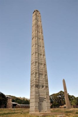 Oblique Stele From Axum!  A Powerful Monument Reflecting Ancient Ethiopian Beliefs and Exquisite Craftsmanship