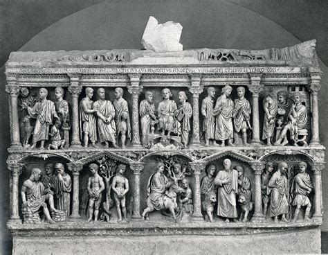 Sarcophagus of Junius Bassus - Renowned Roman Triumphalism Captured Through Intricate Reliefs!